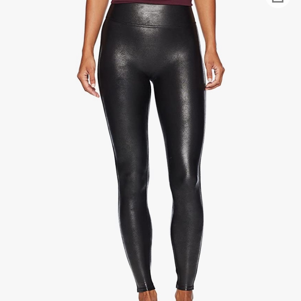 Spanx faux leather high waisted leggings